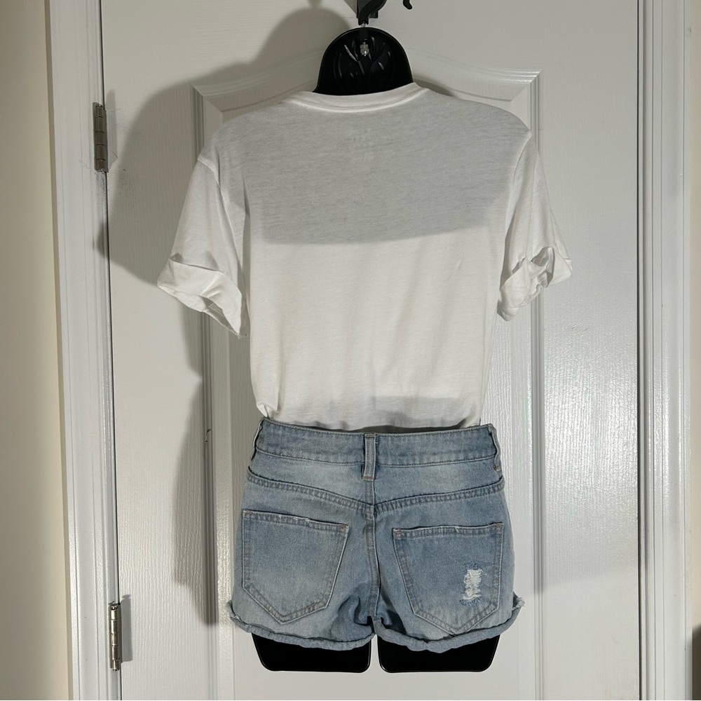Cheeky Denim Shorts w/Bandana Pockets